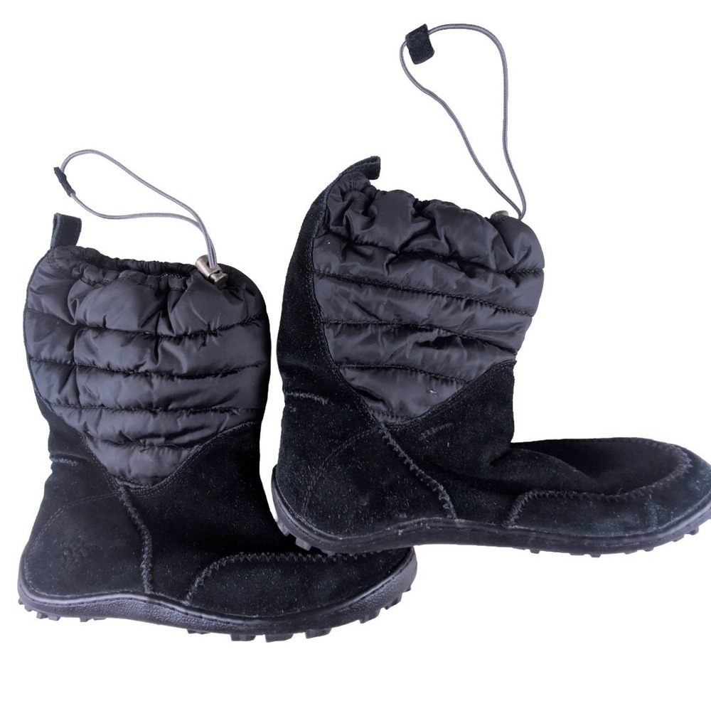 Columbia Women's Black Minx‎ Moccasin Winter Boots Waterproof Omni- Heat Size 9